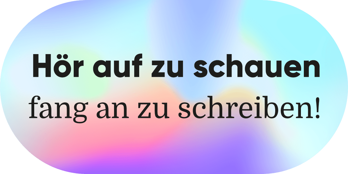 Hör auf zu schauen